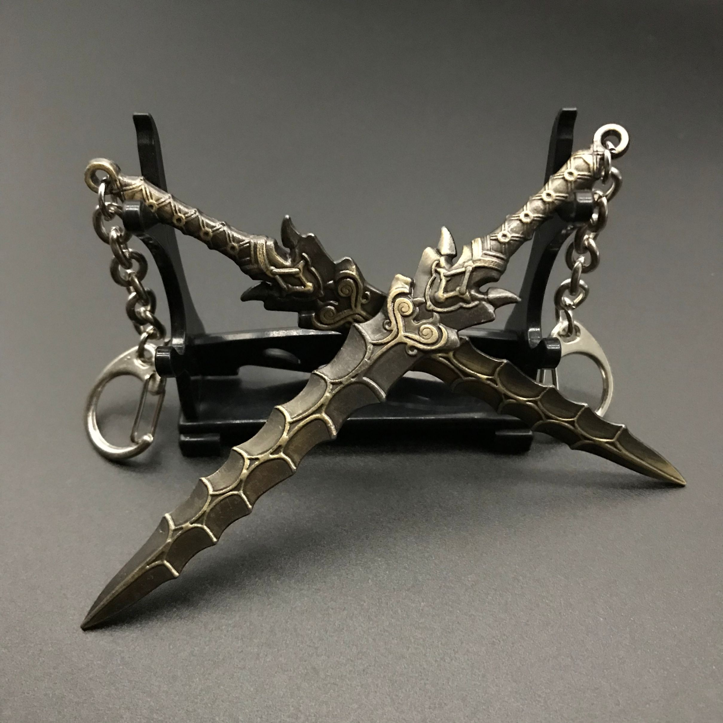 国潮 王者荣耀周边游戏武器模型合金金属兵器挂件钥匙扣工艺品
