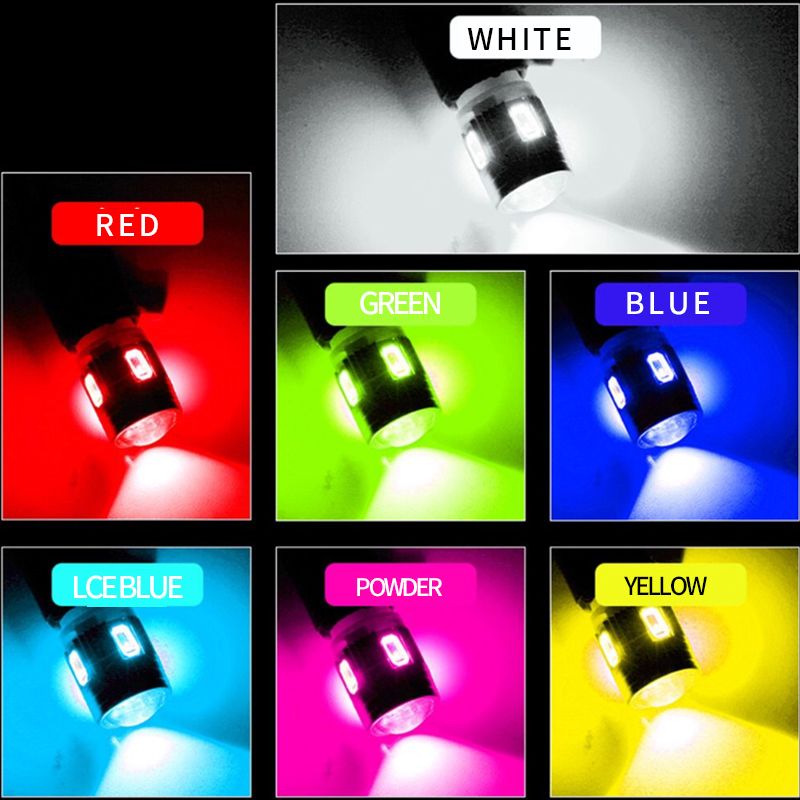 Automotive led light canbus decoding T10 5630 6SMD W5W led width indicator light pic 4