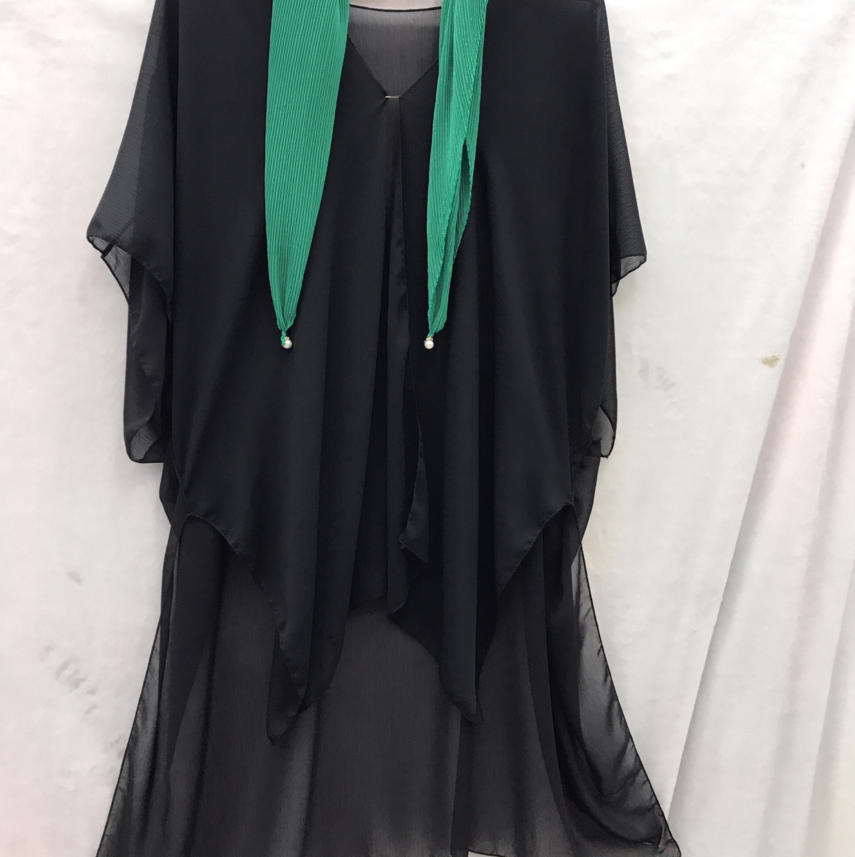 Crepe DE Chine chiffon shawl blouse thumbnail