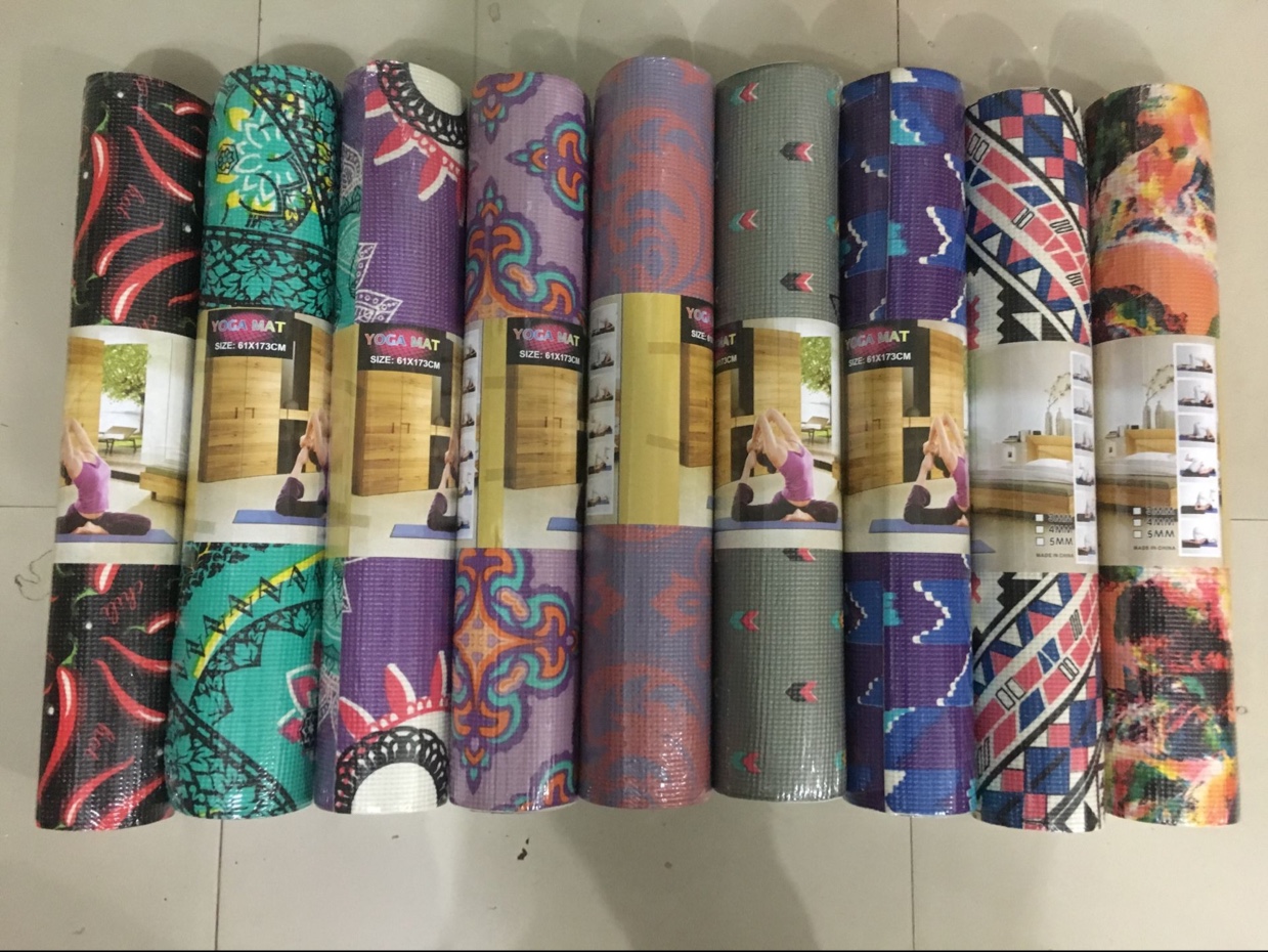 Printed yoga mat 4MM details Picture