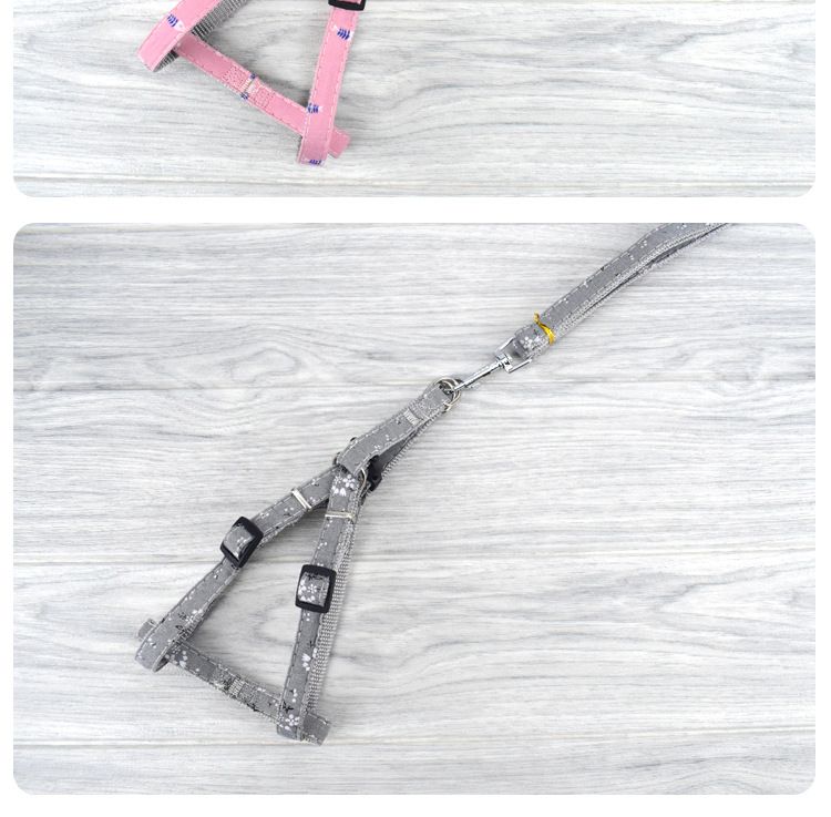 New pet leash, nylon printed chest and shoulder strap, dog leash, leash, dog chest and shoulder strap wholesale manufacturer detail image 11