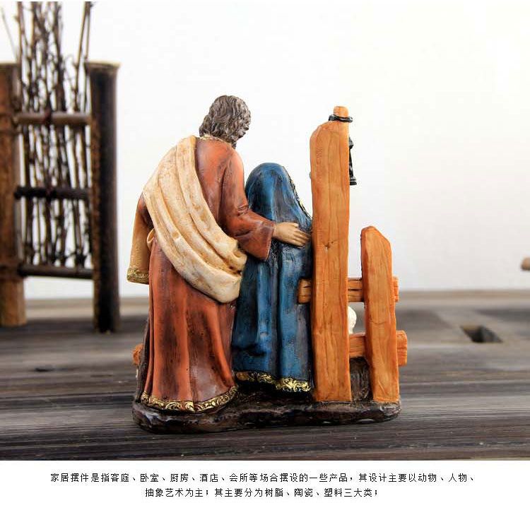 Religious series character resin handicrafts, religious teaching supplies, Jesus Nativity manger set, Christmas gifts detail image 5