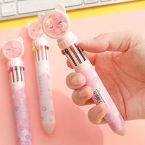 Yumi Cherry Cat 10 color ballpoint pen 8