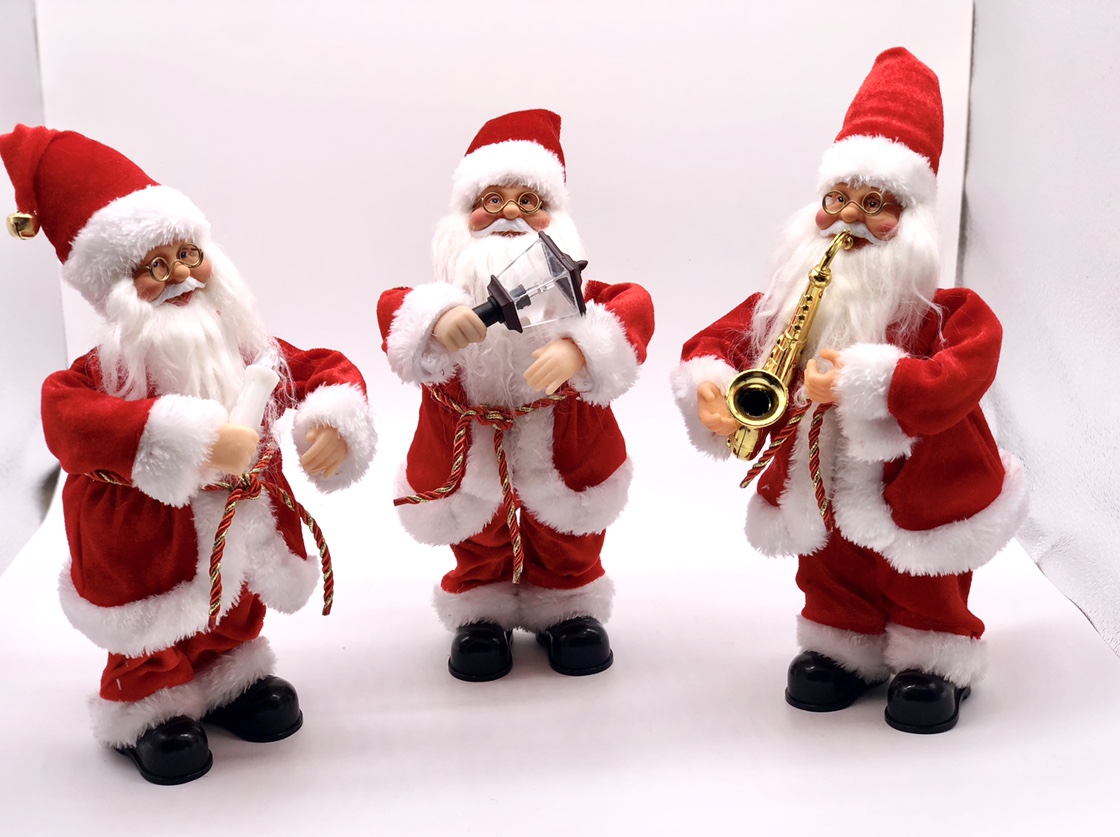 30-centimeter electric music little Santa Claus