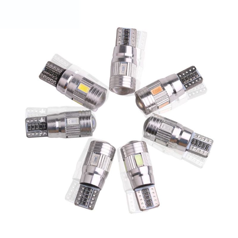 Automotive led light canbus decoding T10 5630 6SMD W5W led width indicator light pic 1