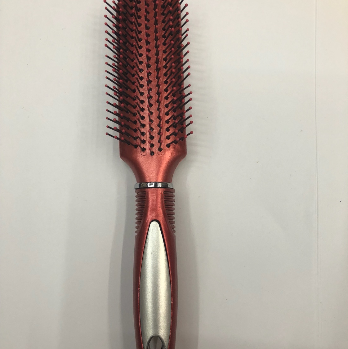 厂家直销塑料喷漆梳子 外贸热销平底梳子 混色发产品图