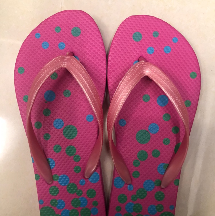 Flip-flops for women on the beach