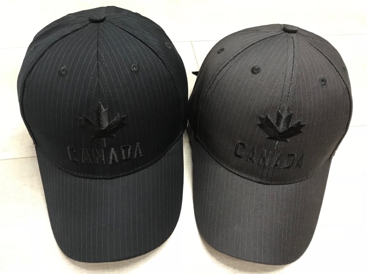 Striped men's embroidered high-end baseball cap thumbnail