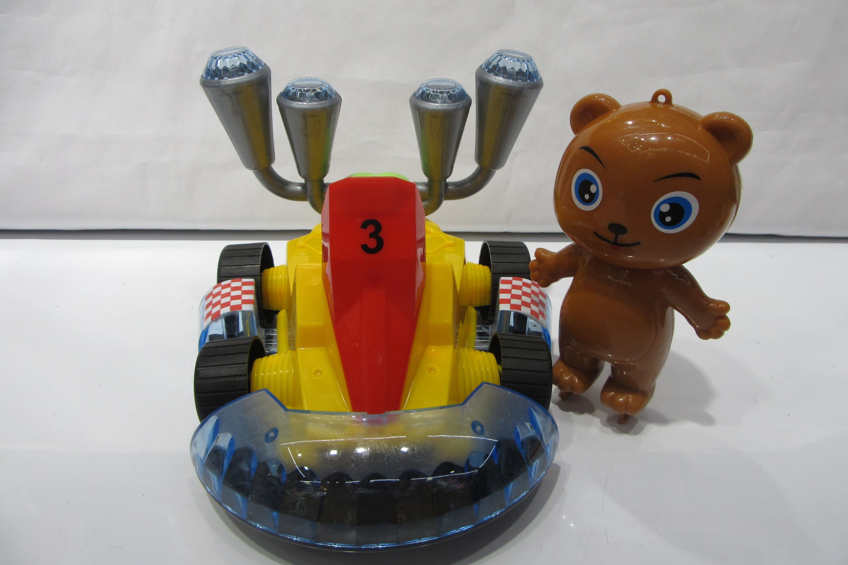 Colorful box set of electric universal bear go-kart dolls, plush toys, robot dogs, electronic pets, fun interactive toys details Picture