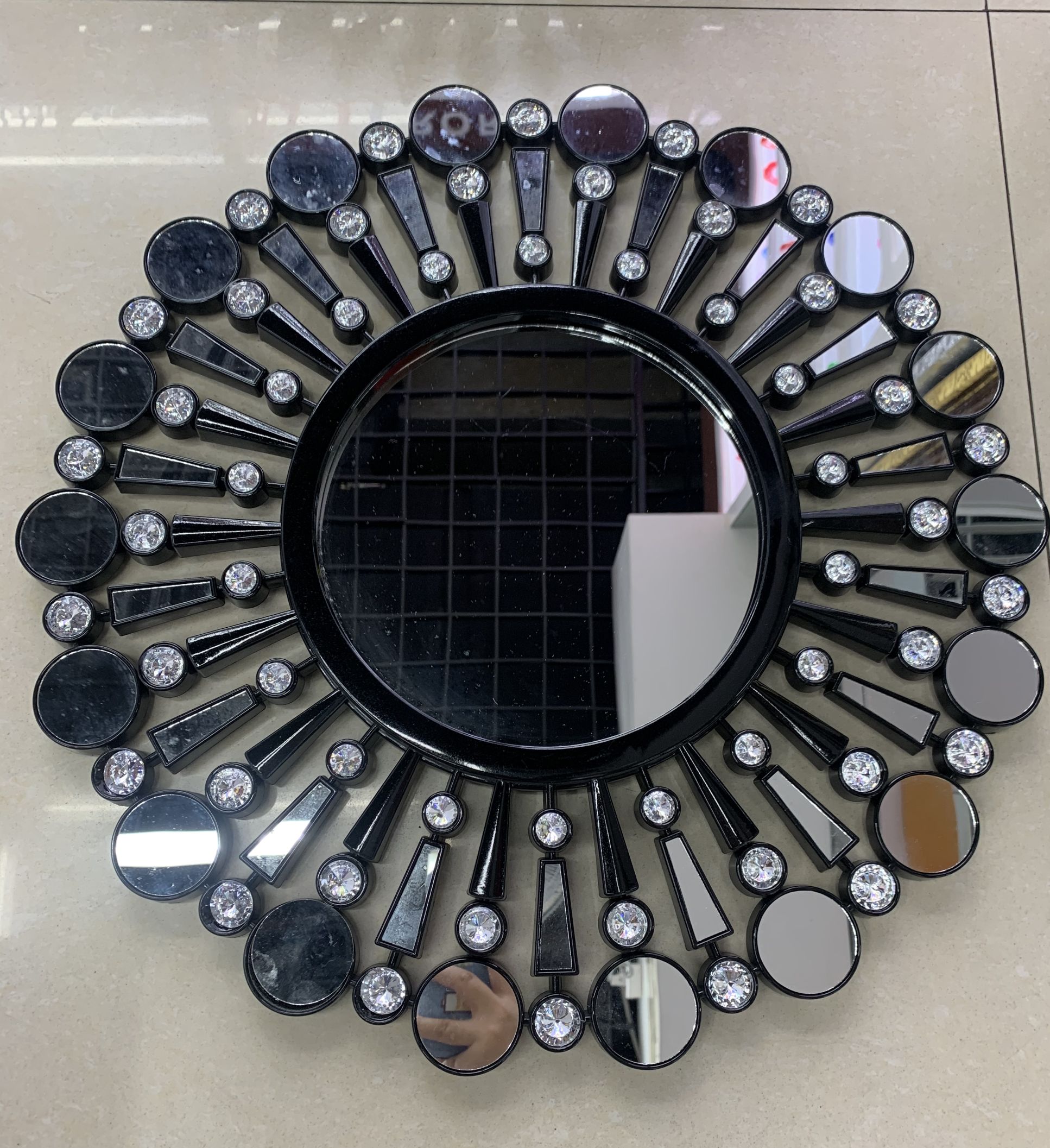 Yiwu Selection European retro wall mirror high-end club web celebrity princess mirror full figure