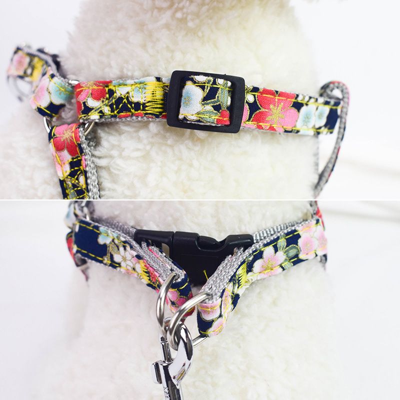 Japanese-style dog leash adjustable nylon woven dog chest and back straps wholesale from pet supplies manufacturers Application Scenario