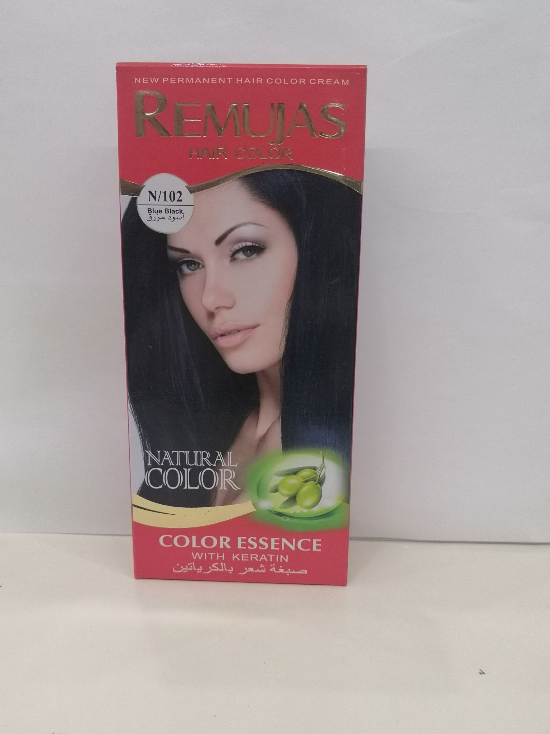 60Ml*2 Red Box Remujas Hair Color Cream Blue Black full figure
