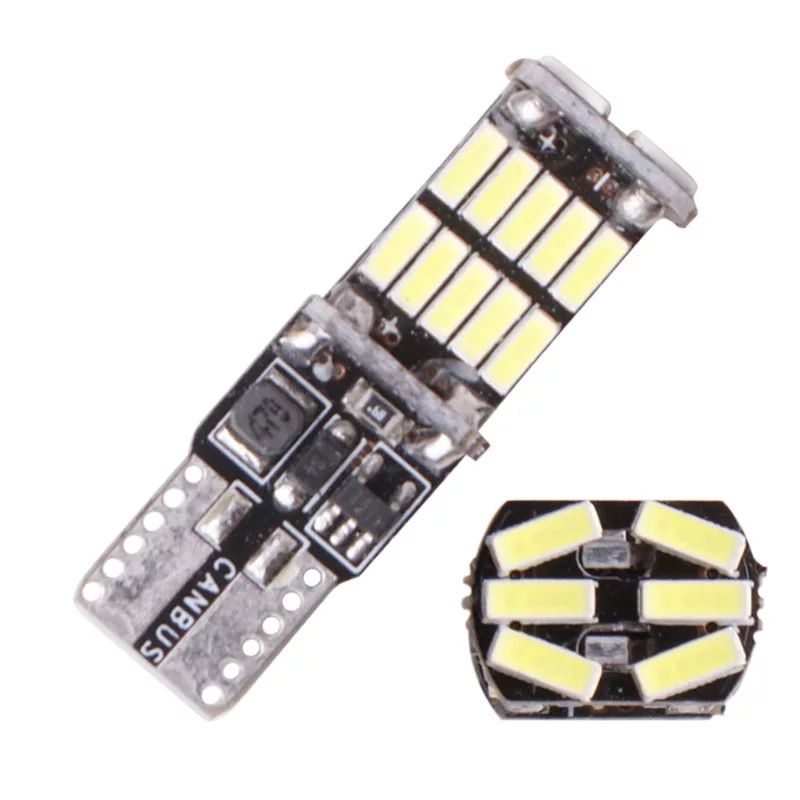 Foreign trade Canbus decoding W5W 194 T10 4014 26smd automotive LED width indicator bulb license plate light 12V Application Scenario