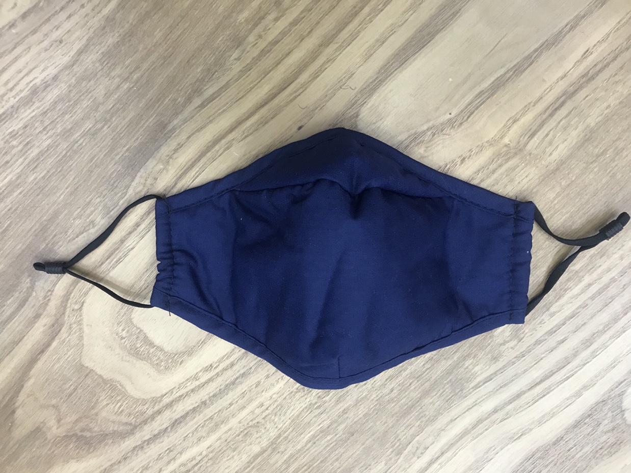 成人纯色口罩棉布防尘保暖可水洗藏蓝【外贸专供】民用民用民用民用图