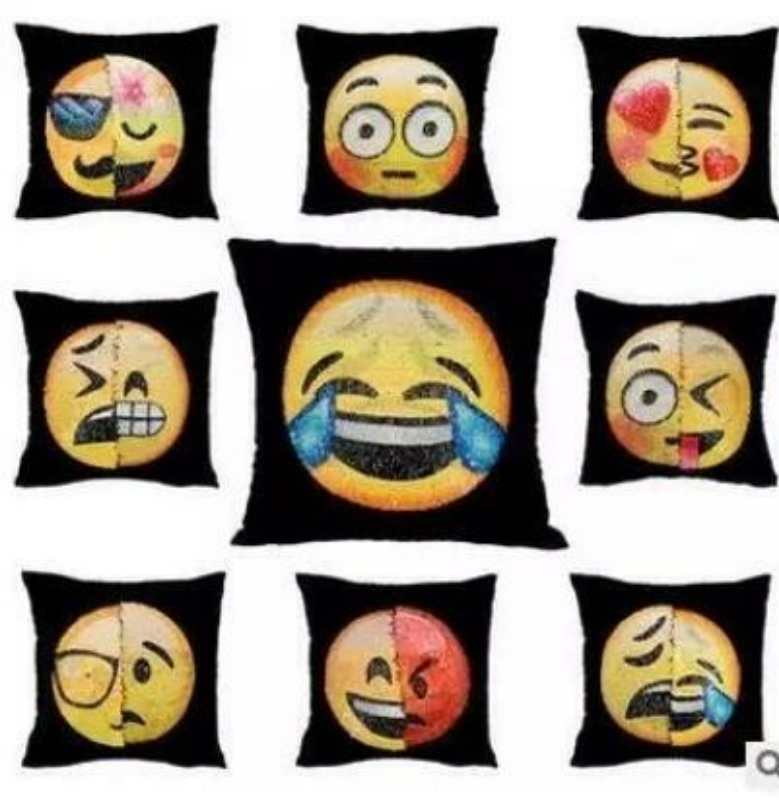 Yiwu Selection funny face emoji package Emoj pillow 2 yuan funny sequins pillow cushion cushion smiling face pillow