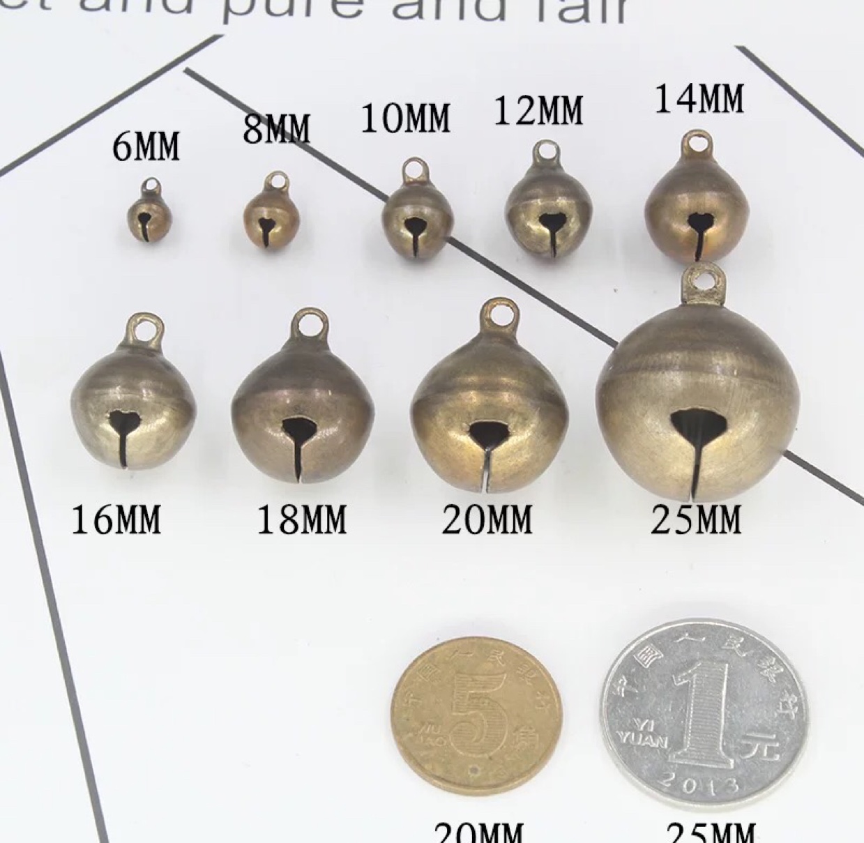 Antique Pure Copper Bells, D1y Accessories, Pet Accessories, Bracelet And Anklet Accessories, Etc undefined