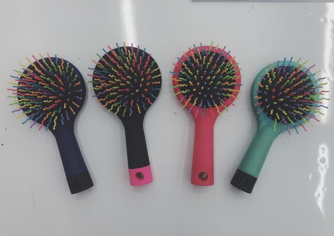 Rainbow comb cute little mirror fashion easy to carry comb thumbnail