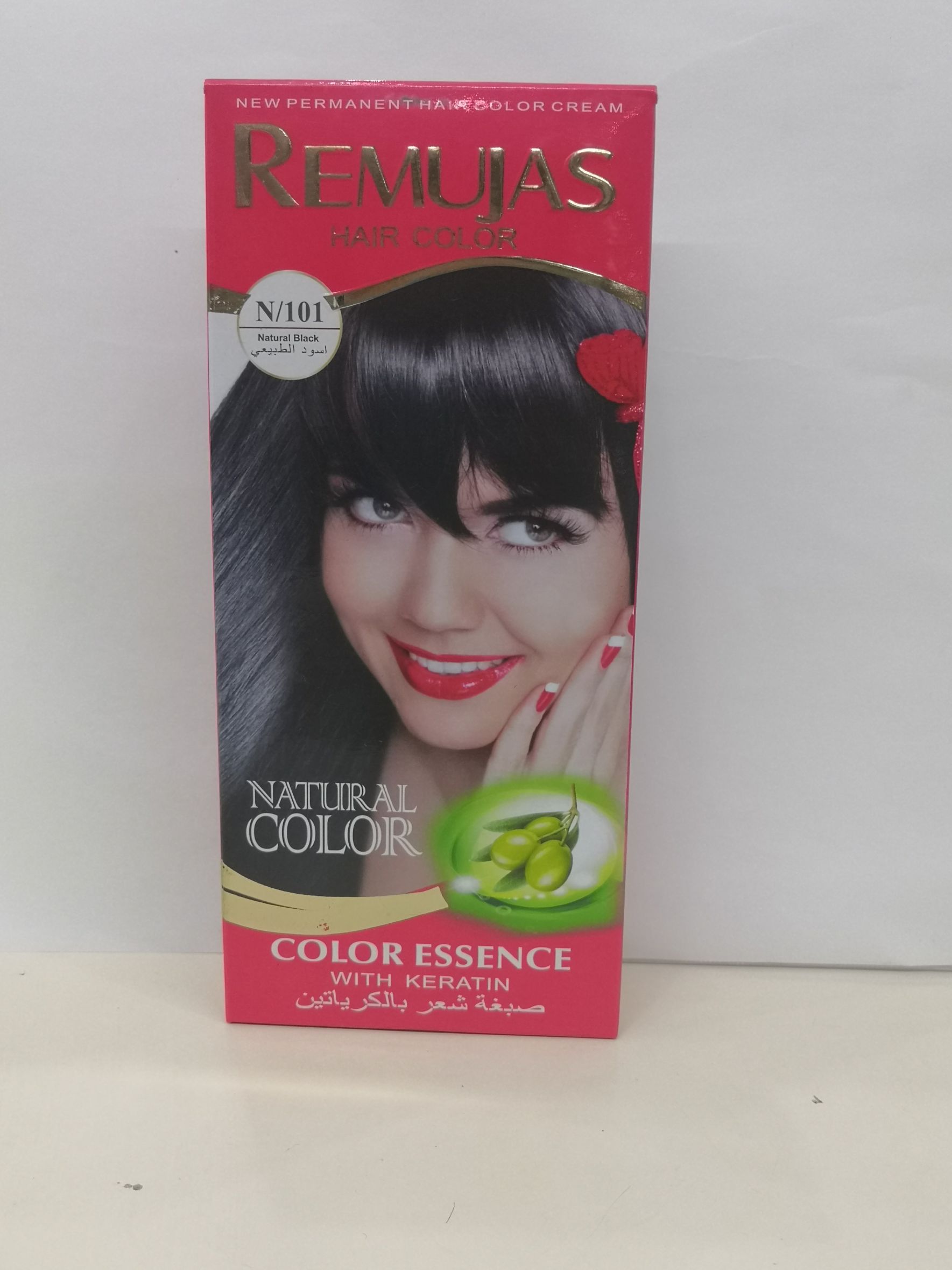 60ml*2 Red box REMUJAS hair dye Natural Black thumbnail