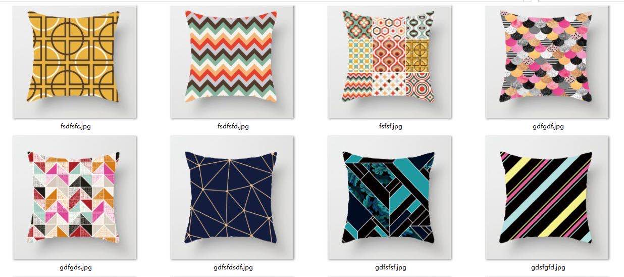Super soft digital printed fashionable cushions for dormitory students, backrest cushions, and printed cushions