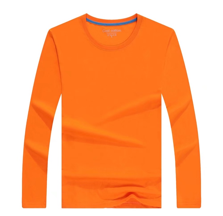 HN- All-cotton long-sleeved loose plus-size half-sleeved top, pure cotton trendy men's T-shirt Item Picture