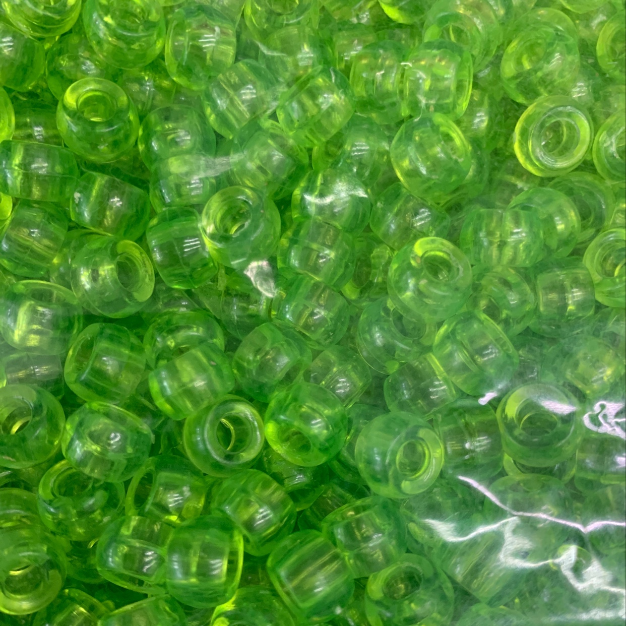 6×9 plastic transparent bucket beads thumbnail