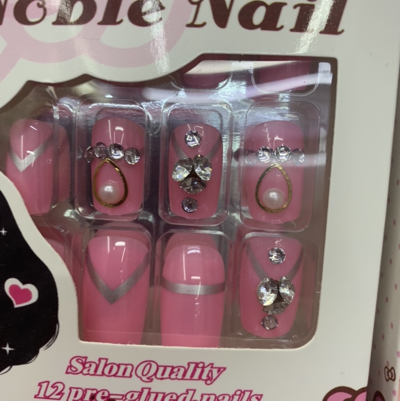 3D barbie powder manicure