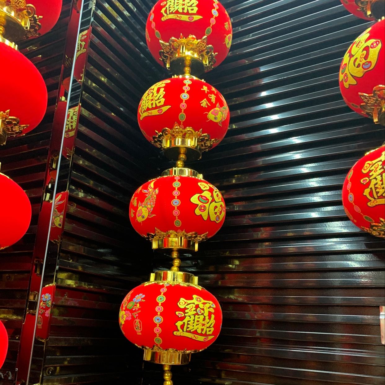 16cm印花5连串灯喜庆婚庆节庆用品乔迁新居