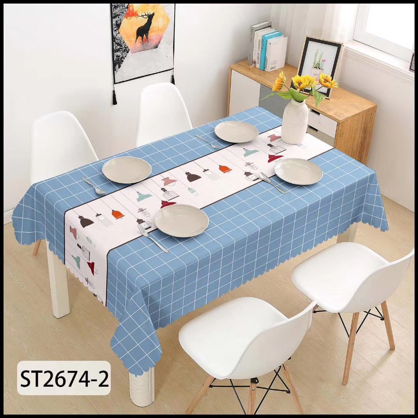 厂家直销时尚环保耐脏高档NR烫金台布140x180桌布图