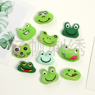 毛绒卡通青蛙宝宝鞋袜，胸针，固定器，服装等配饰产品图