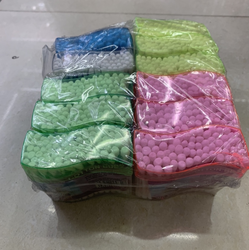 S-shaped plastic cotton swab