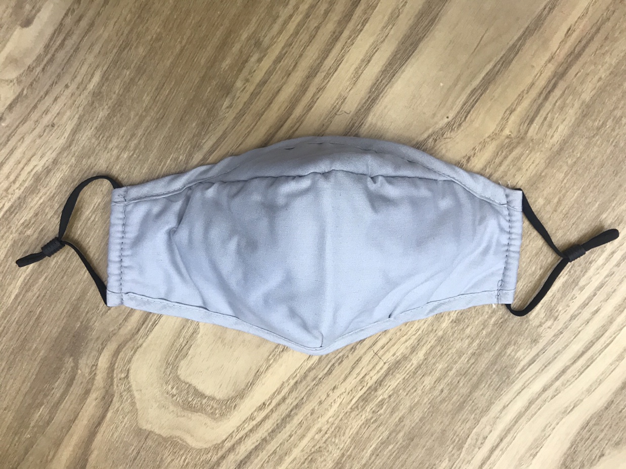 冬款成人纯色口罩棉布防尘保暖可水洗可插滤片灰色【外贸专供】民用民用民用民用产品图