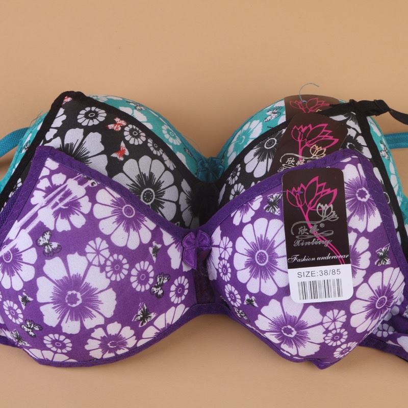 Butterfly pattern design small fresh girl bra close-fitting and comfortable undergarment manufacturer direct sale thumbnail