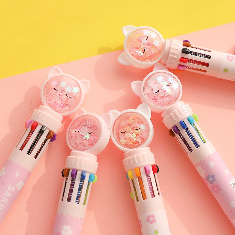Yumi Cherry Cat 10 color ballpoint pen 18 thumbnail