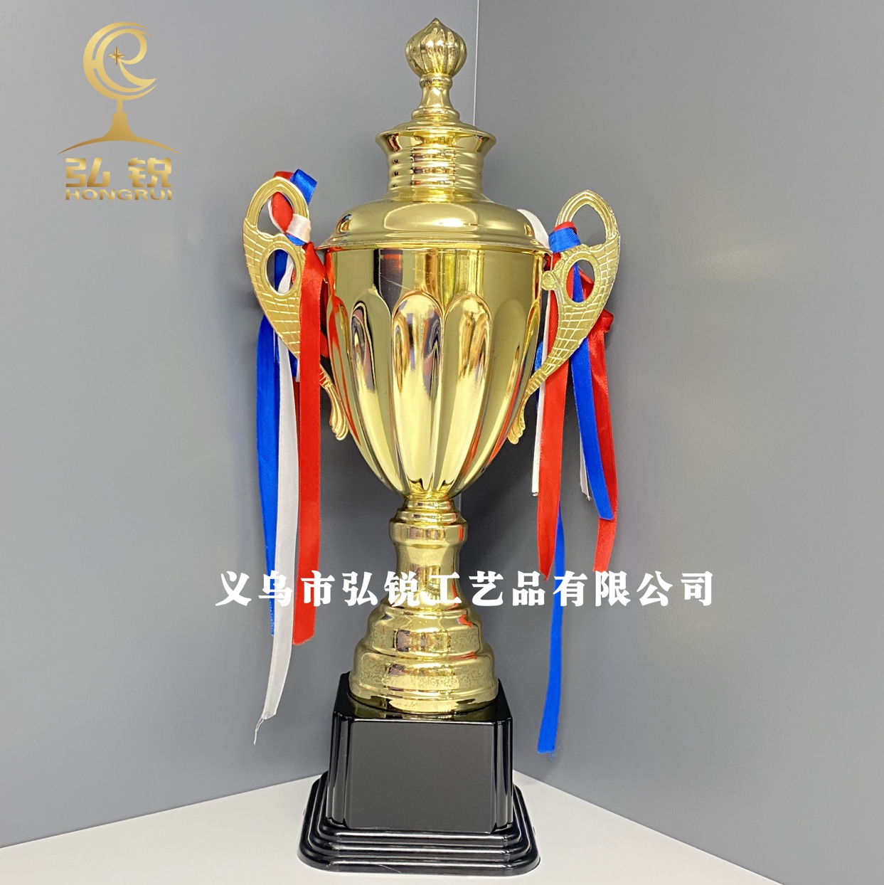 1503B Premium Trophy, Metal Trophy, Electroplated all-metal Trophy, Golden Trophy, customizable Specification image