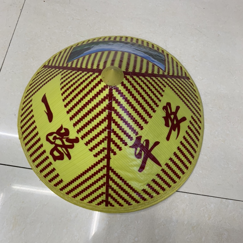 斗笠 雨布彩绘帽子 遮阳防晒 挡雨详情图6