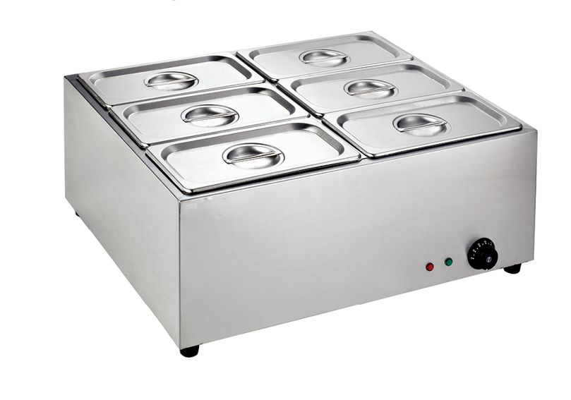 Six electric soup basin deep soup bain marie kitchen stove warm soup stove heat preservation sale rice platform