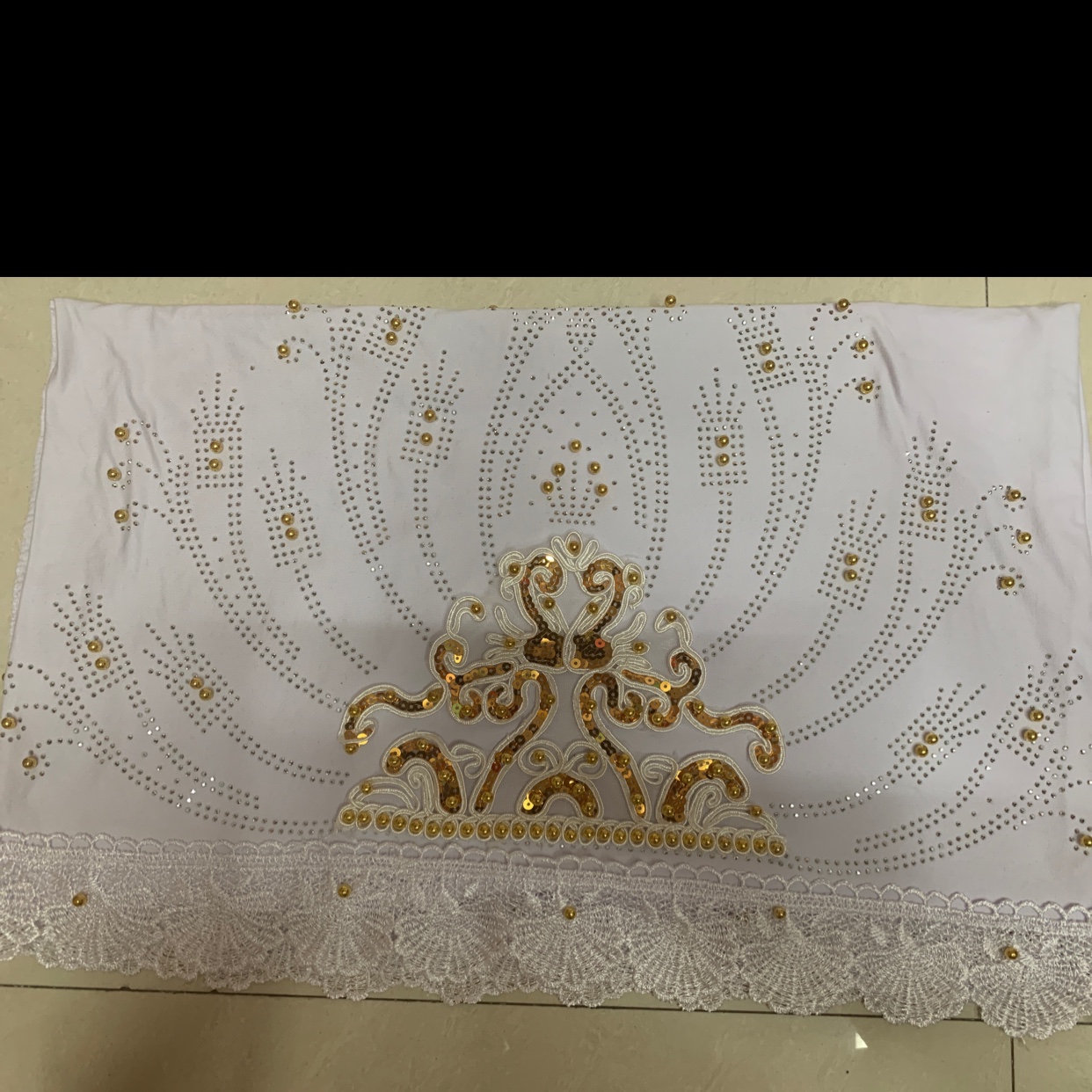 亮片金丝线花