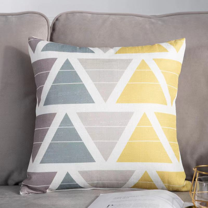 Pure cotton pillowcase, cotton fabric pillowcase, home chair cushion, small ornaments, flower fabric pillowcase, embroidered pillowcase 2