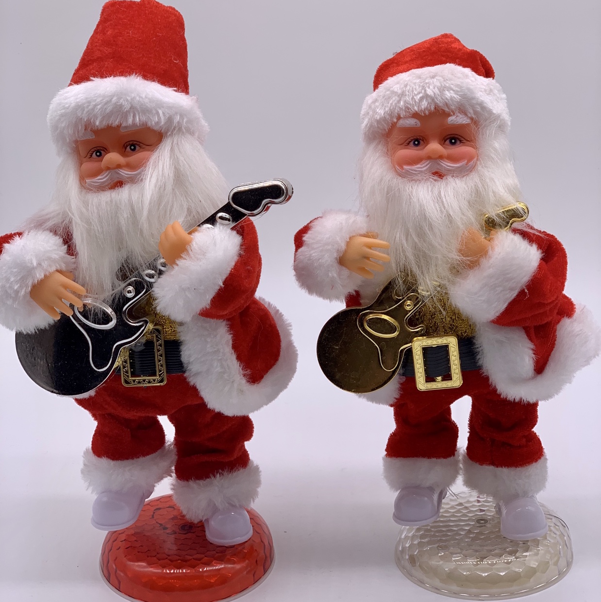 A 30-centimeter rotating guitar dancing Santa Claus
