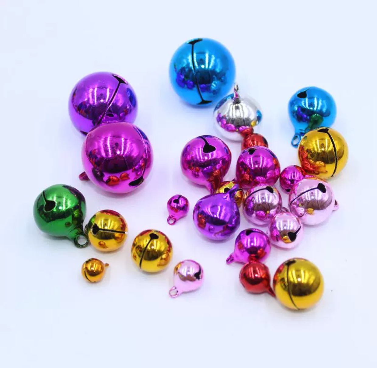 Small metal iron wooden handle with key ring hand bell, handicraft accessories, ornaments accessories details Picture