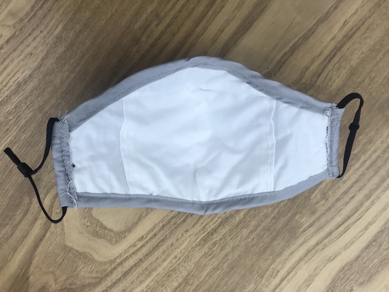 冬款成人纯色口罩棉布防尘保暖可水洗可插滤片灰色【外贸专供】民用民用民用民用细节图