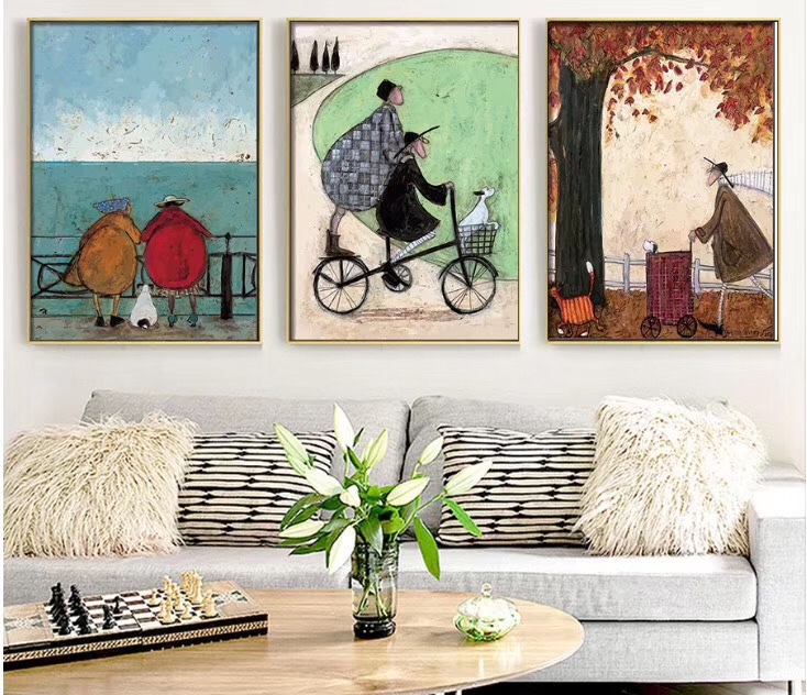 Nordic children's room cartoon decorative painting hanging wall painting thumbnail