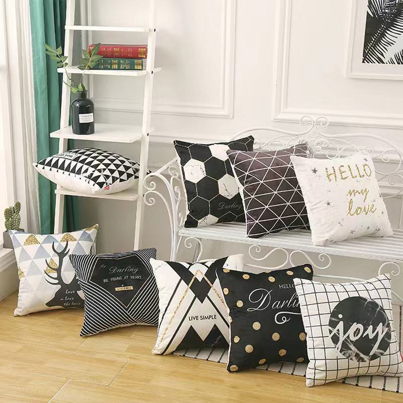 Pure cotton pillowcase, cotton pillow cover, home chair cushion, small ornaments, flower-patterned fabric pillowcase, embroidered pillowcase 7