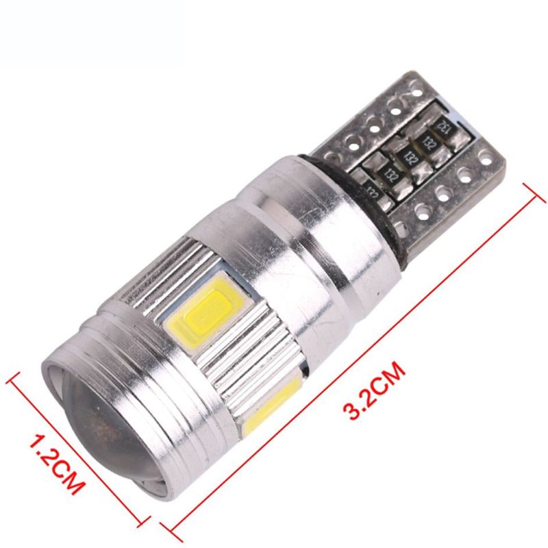 Automotive led light canbus decoding T10 5630 6SMD W5W led width indicator light pic 2