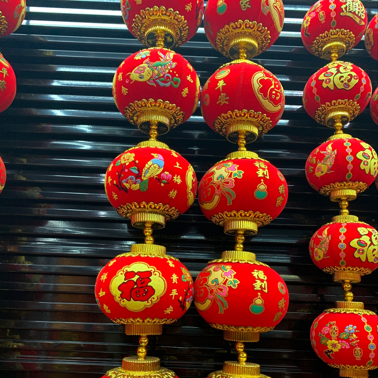 Large printed 5-piece lanterns, festive wedding and festival supplies, moving into a new home