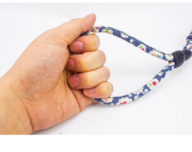 猫咪牵引绳厂家批发 和风印花猫咪胸背带牵引绳 工字型遛猫绳圆绳详情图8