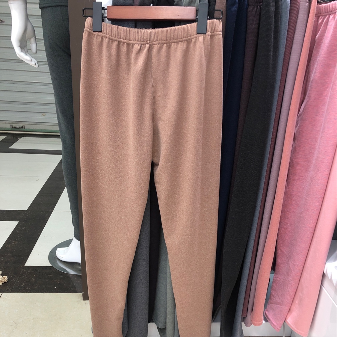 女士保暖单裤 咖啡色
