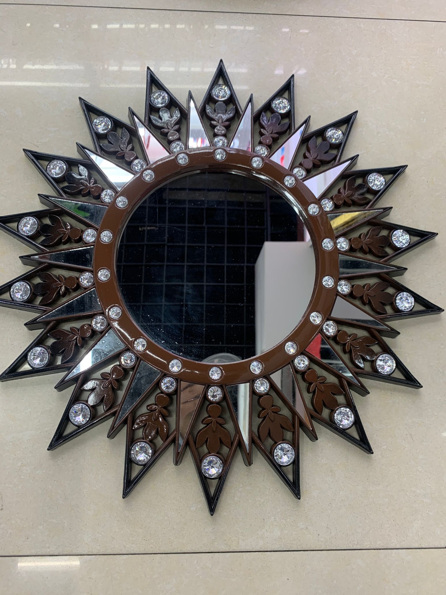 Yiwu Selection European retro wall mirror high-end beauty salon web celebrity princess mirror thumbnail