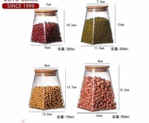 Round place high borosilicate glass sealed tank storage tank storage bottle