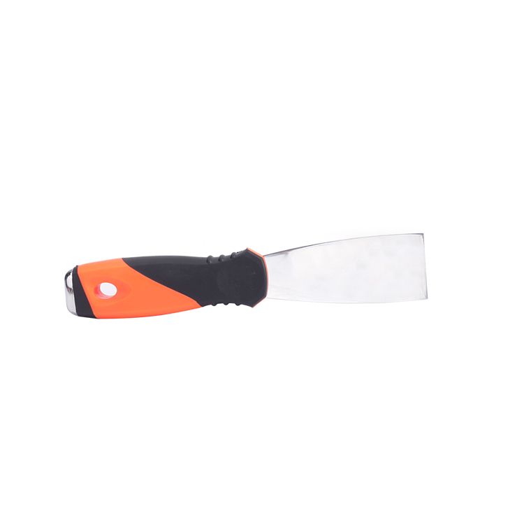 Discoverer Tools: Orange and black plastic-handled stainless steel putty knife, 1.5-inch Wall Scraper details Picture